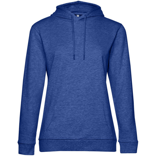 Толстовка с капюшоном женская Hoodie, ярко-синий меланж Толстовка с капюшоном женская Hoodie, ярко-синий меланж