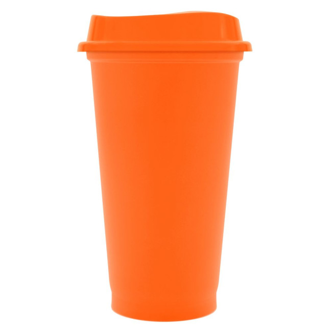 Стакан с крышкой Color Cap, оранжевый Стакан с крышкой Color Cap, оранжевый