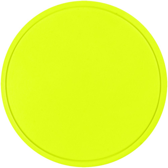 Лейбл из ПВХ Dzeta Round, L, желтый неон Лейбл из ПВХ Dzeta Round, L, желтый неон