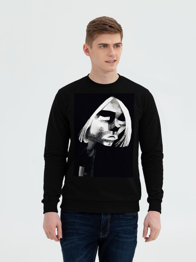 Свитшот «Меламед. Kurt Cobain», черный Свитшот «Меламед. Kurt Cobain», черный