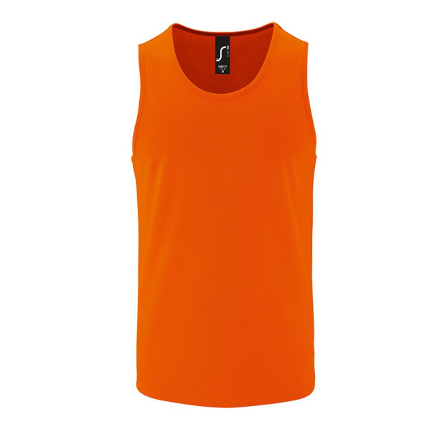 Майка мужская Sporty TT Men, оранжевый неон Майка мужская Sporty TT Men, оранжевый неон