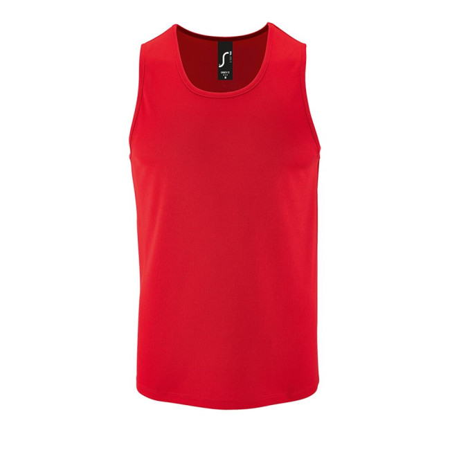 Майка мужская Sporty TT Men, красная Майка мужская Sporty TT Men, красная
