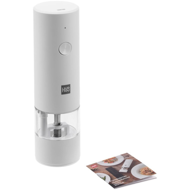 Электрическая мельница для специй HuoHou Electric Grinder Rechargable, белая Электрическая мельница для специй HuoHou Electric Grinder Rechargable, белая