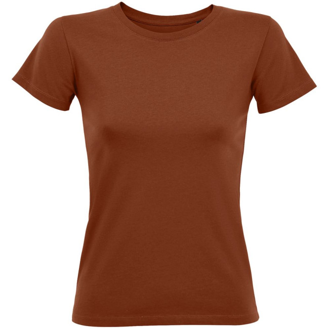 Футболка женская Regent Fit Women, коричневая (терракотовая) Футболка женская Regent Fit Women, коричневая (терракотовая)