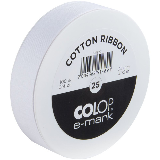 Лента Colop E-mark 25, белая Лента Colop E-mark 25, белая