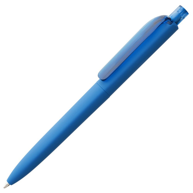 Ручка шариковая Prodir DS8 PRR-T Soft Touch, голубая Ручка шариковая Prodir DS8 PRR-T Soft Touch, голубая