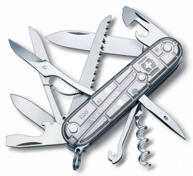 Офицерский нож Huntsman 91, прозрачный серебристый Офицерский нож Huntsman 91, прозрачный серебристый