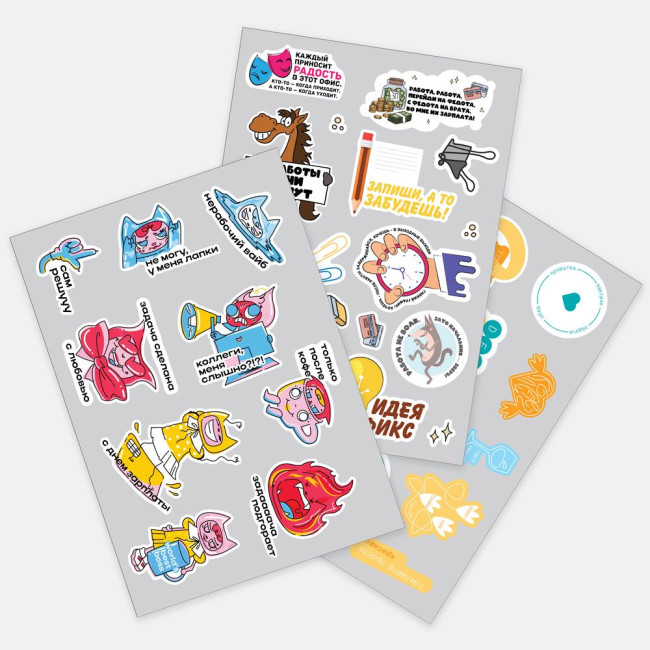 Наклейки UV-DTF Sticker Pack на заказ, S Наклейки UV-DTF Sticker Pack на заказ, S
